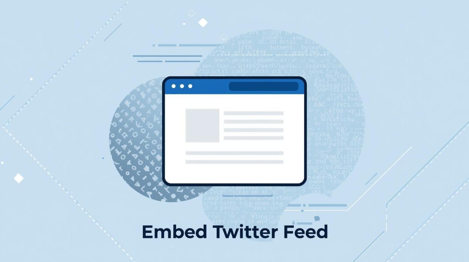 embed twitter feed on html