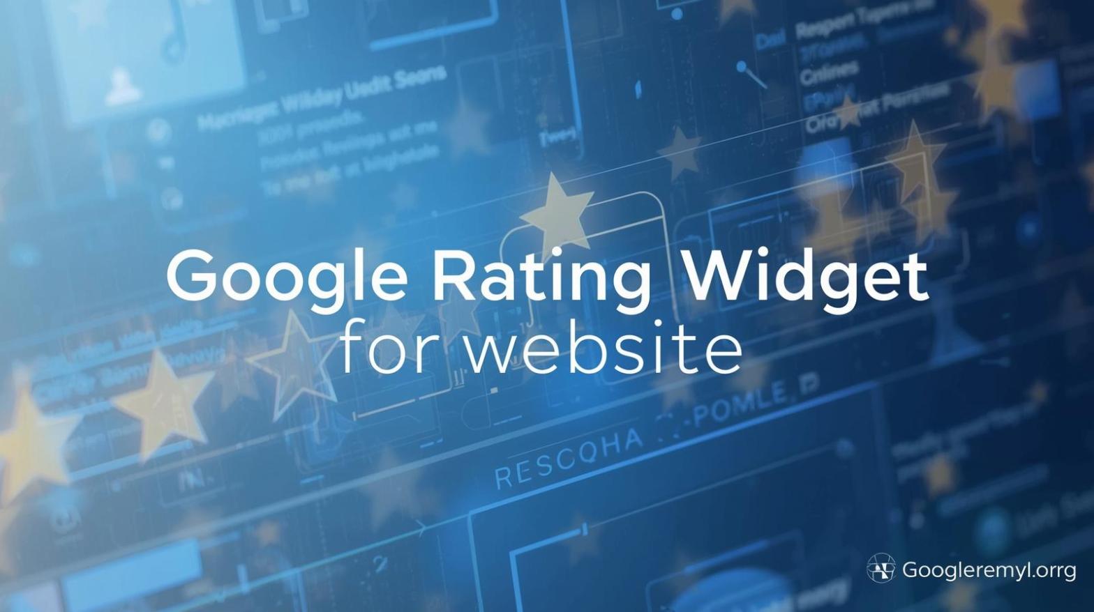 google rating widget for website