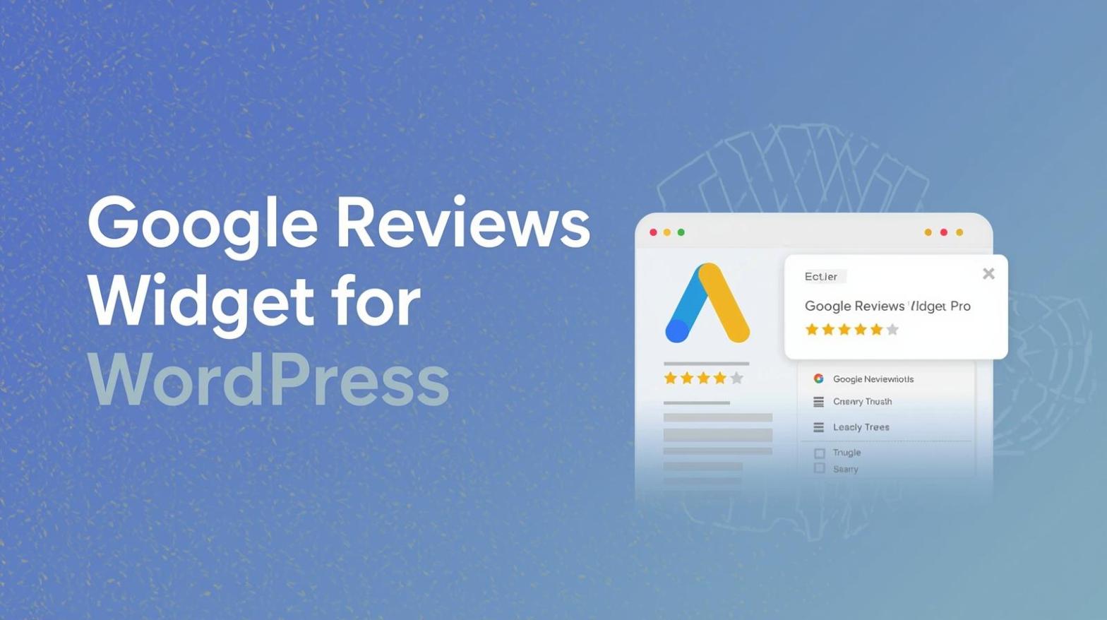google reviews widget for wordpress